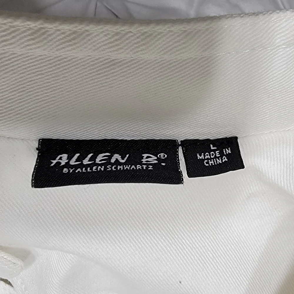 ALLEN B. By Allen Schwartz White Denim Jacket Women's Size Large - Picture 4 of 9